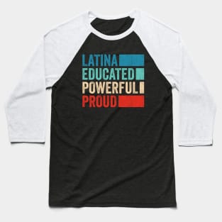 Latina Educated Powerful Proud - Chingona Con Diploma Baseball T-Shirt